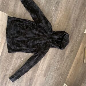 Lululemon Athletica Black Camo full zip Scuba hoodie